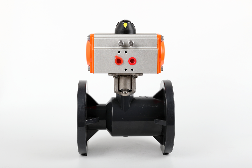 马鞍山气动法兰一体球阀